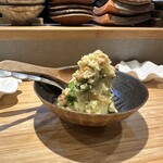 筵 - いぶりがっこポテサラ