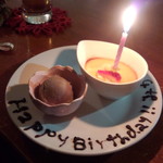 cocomi 心味 - お誕生日の子のデザートのプレートにデコレーションしてくださいました！