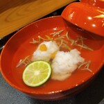 一一 - 鱧と蓴菜のお吸物　おもわずため息の出るお出汁の香りとふわっふわの鱧