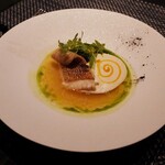 ラ・テラス イリゼ - レンコダイのアサリスープ