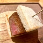 まとい 銀座 - かつサンド　米沢牛シャトーブリアン