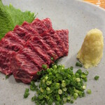 魚虎 - 生姜醤油でいただく尾の身