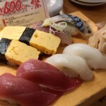 や台ずし - 握り一巡目