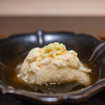 蓮 三四七 - 2024.5 揚げ太刀魚と湯葉の出汁餡掛け