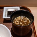 蓮 三四七 - 2024.5 止め椀（もずくのお味噌汁）
