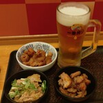 驛麺家 - 立ち飲みワンコインセット(税込)500円 (2024.06.26)