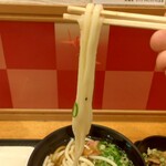 驛麺家 - 山菜うどんの麺の状態 (2024.06.26)