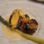 シェモア - 鮑とアスパラガス