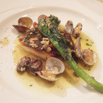 サンク・オ・ピエ - サンク・オ・ピエ13周年記念コース(12000円)の再構築されたシェフ風“アクア・パッツァ”