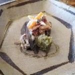 徳山鮓 - 蕗の薹味噌、麹和え、白和え