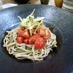 Soba&bar コゲボン - 蕎麦の和え物。相変わらず美味しいです