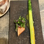 レヴォ - サクラマスとアスパラ