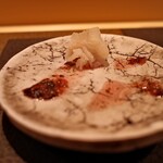 あま木 - ハモ梅肉ソース