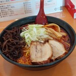 らーめん 吟屋 - 鬼かららーめん(５丁目)…辛いが、旨い❕麺、具材…全て旨い…。