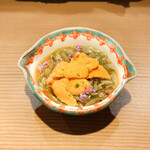 東麻布 天本 - 広島のじゅんさいと唐津の赤ウニ