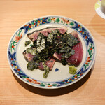 東麻布 天本 - 勝浦かつおの藁焼き