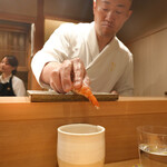 東麻布 天本 - 車海老