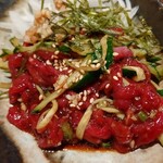 馬刺酒家一家 - 馬肉のわさび和え690円