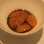 カンテサンス - ココナッツのフランと金柑のコンポート　(2014/03)