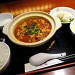 健康中華庵 青蓮 - ご飯全景。これでほぼ千円はお値打ちだと思う