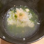 温石 - 出汁茶漬け　浜名湖のアオサ