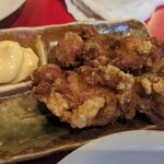 らあ麺と餃子のお店 たか和 - 唐揚げセット（1100円）の唐揚げ（実質300円）
