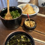 ざいごうどん 本家 わら家 - 薬味とおいなり