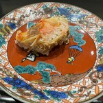 鮨旬美西川 - 車海老頭　焼きで香ばしく美味い