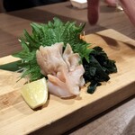 炉端かば - バイ貝刺身