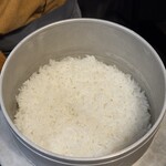 焼鳥ホルモン 炭焼き0式 - 土鍋ごはん　炊き立てです。