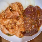 万正 - テッチャン2人前 焼きレバー2人前