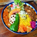 ヤミーズ ダイナー - エーク×ラム+素揚げ野菜