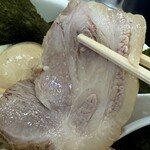 手打ち 蓮 - 銘柄豚チャーシューバラ肉部位