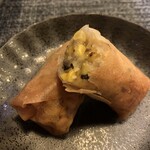 極彩 椿 - 焼きとうもろこしの春巻き