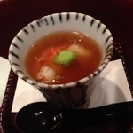 太庵 - 湯葉蒸し　車海老