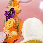 蓮 - 柑橘と鮮魚の前菜