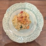 La Stalla - 塩水エゾバフンウニとスーパーフルーツトマトのタリオリーニ