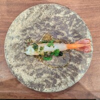 La Stalla - 根本さんのボタンエビに八木下農園さんのカラマンダリン