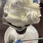 プれンティ - コーヒーゼリー、アイスのせ