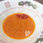 鬼ヤンマ - 辛みその半量程溶かしましたが、辛すぎて味が分らなくなってしまい、辛さを調整しやす様に、別皿での提供にしてはと思いました！