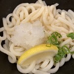 あづま屋 - おろしぶっかけ鶏天乗せる前