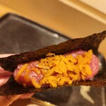 鮨まつもと - とろたく巻き