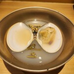 鮨まつもと - 蛤と蓴菜のすまし汁