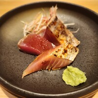 鮨まつもと - 鰹の燻製