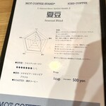 モットコーヒースタンド - コーヒーメニュー