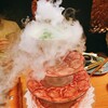 黒毛和牛焼肉 Serge源's - 演出で、上の皿から煙が出て来ましたww