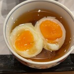 omakase ひなた - なめ茸の入った出し汁は最高