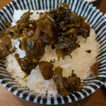 純とんこつ無双 - いい感じの激辛高菜