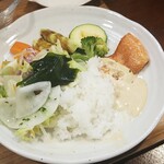 キッチン ブルー グローブ - 最後のワンプレート