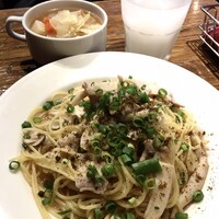 渋谷アチェーゾ - 豚バラときのこのみぞれ和風パスタ　1,000円